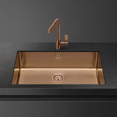 Lavello in acciaio PVD di Smeg