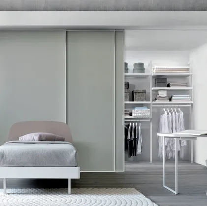 Cabina Armadio in nobilitato bianco Simply comp 316 di Doal