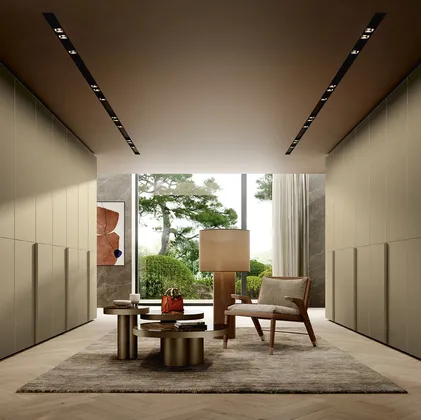 Armadio con ante battenti effetto pelle Profile Leather di Febal Casa