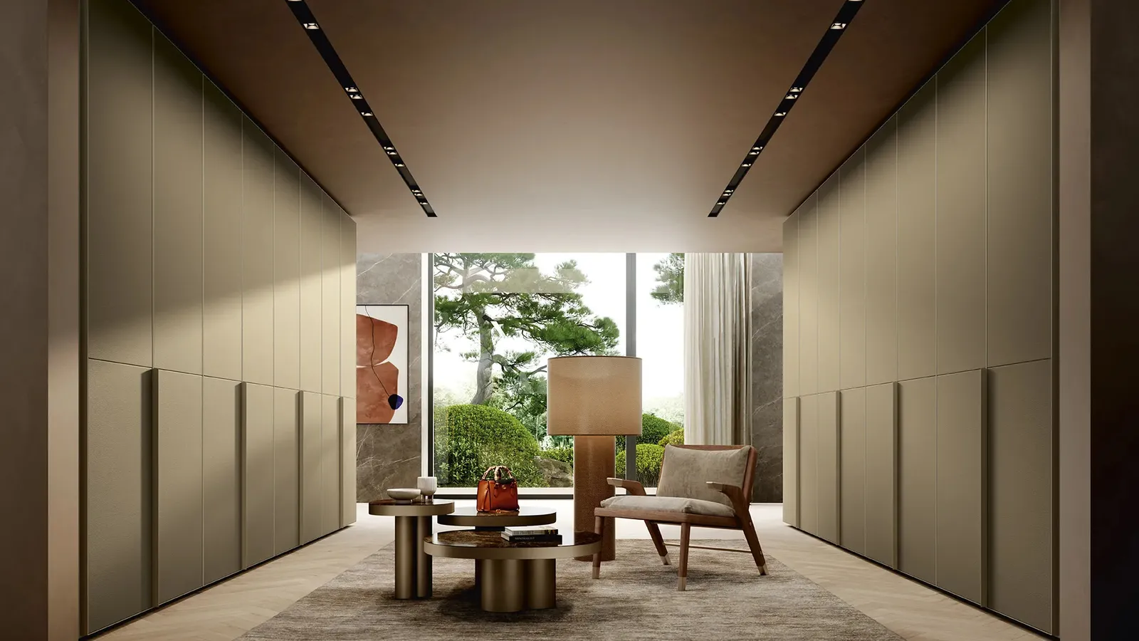 Armadio con ante battenti effetto pelle Profile Leather di Febal Casa