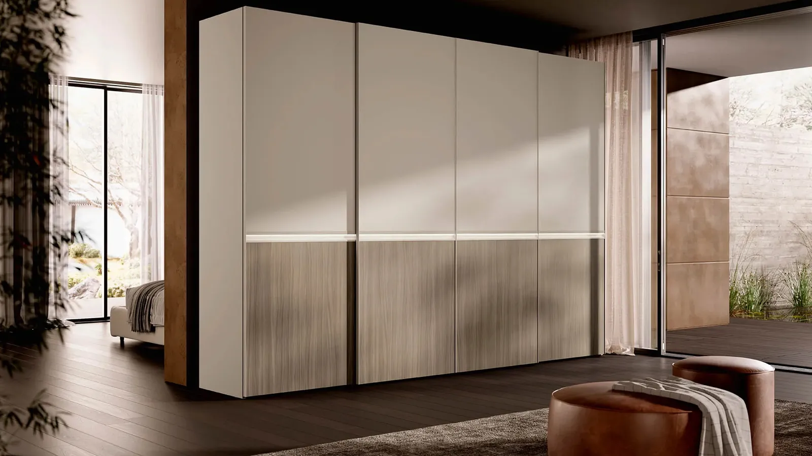 Armadio con ante scorrevoli Rodin di Febal Casa