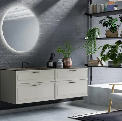 Mobile da Bagno sospeso laccato opaco Roma 03 di Puntotre