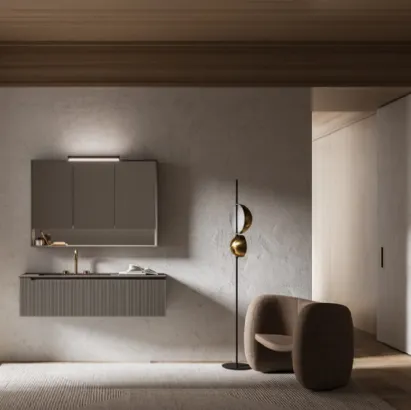 Mobile da Bagno sospeso laccato opaco Vertigo Evolution 10 di Puntotre