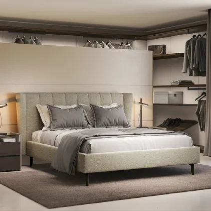 Letto in tessuto con testiera Allure di Febal Casa