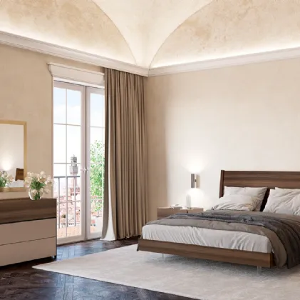 Letto con testiera Lisboa 01 di Febal Casa