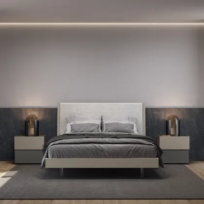 Letto con testiera Lisboa Soft di Febal Casa
