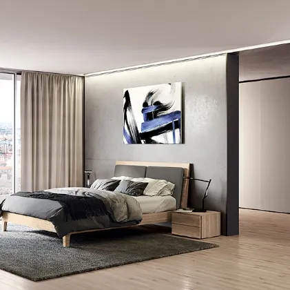 Letto con testiera Navona Soft di Febal Casa