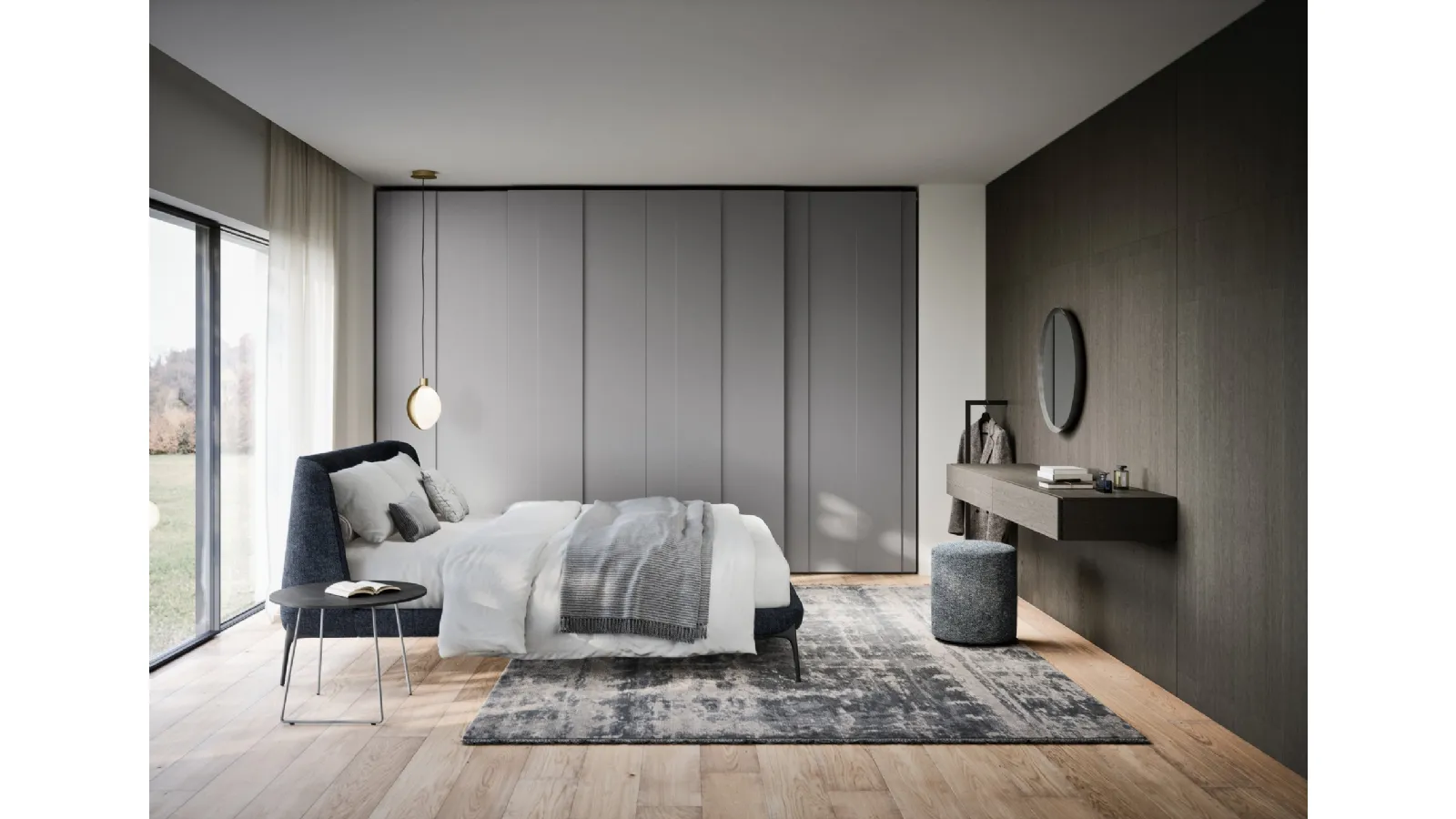 Letto in tessuto Velvet di Novamobili