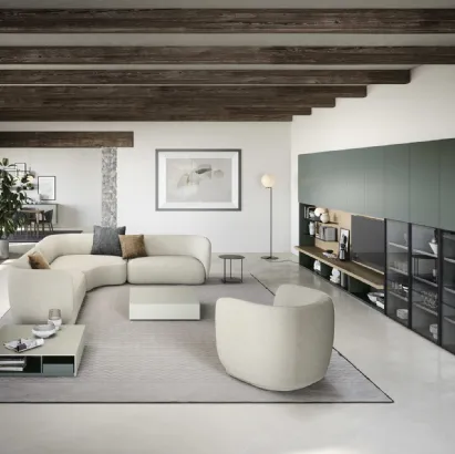 Parete Attrezzata Mensole e piani a muro 02 di Novamobili