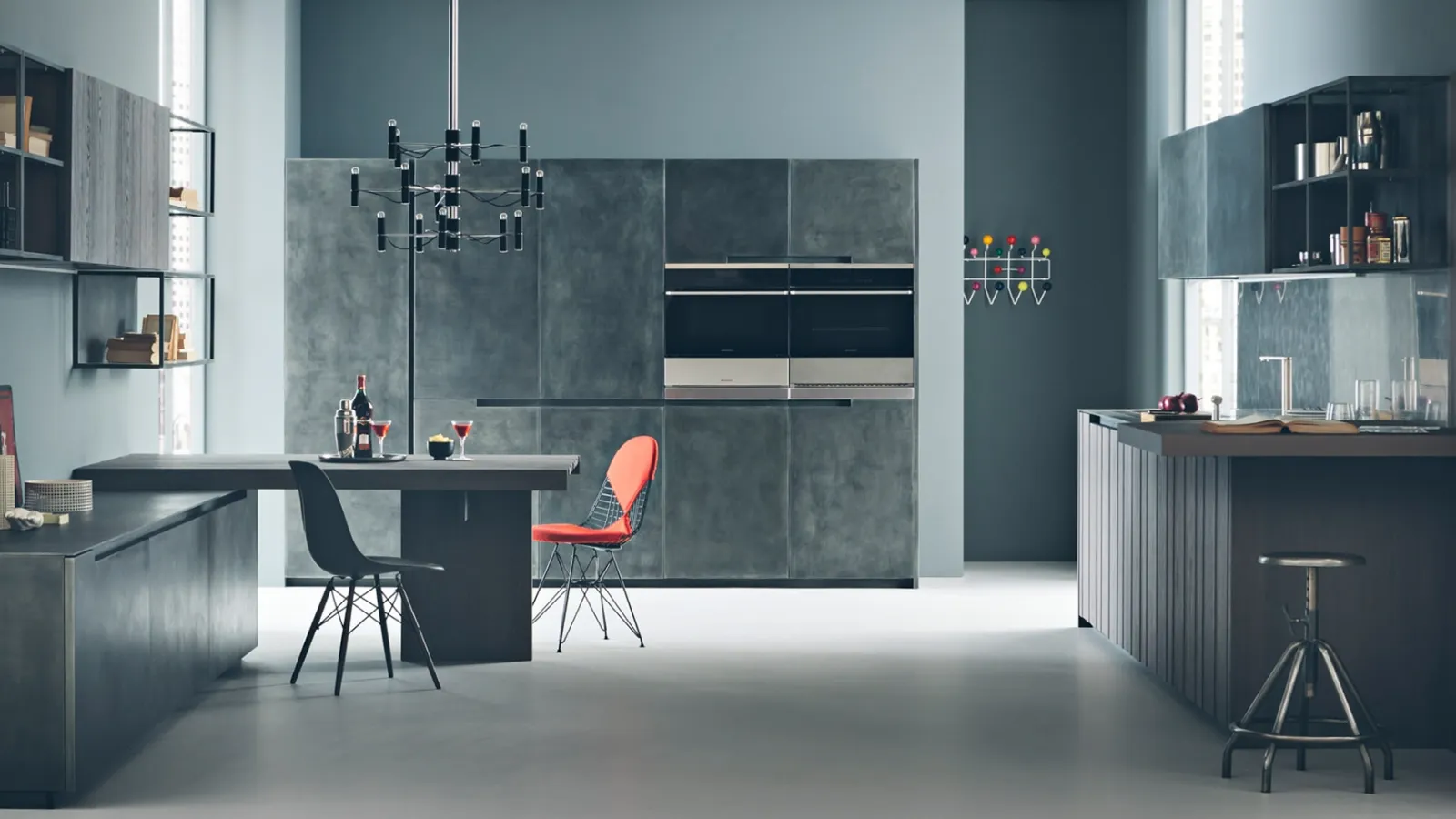 Cucina Design con penisola Fifty 02 di Zampieri Cucine