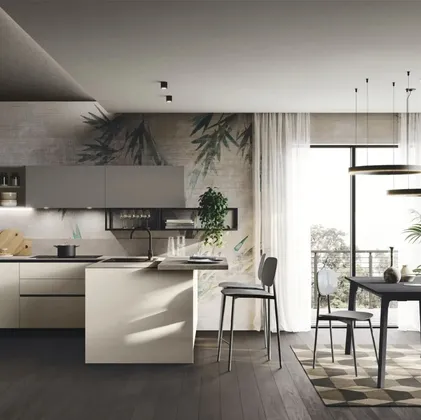 Cucina Moderna con penisola Art-Kaya 05 di Stosa