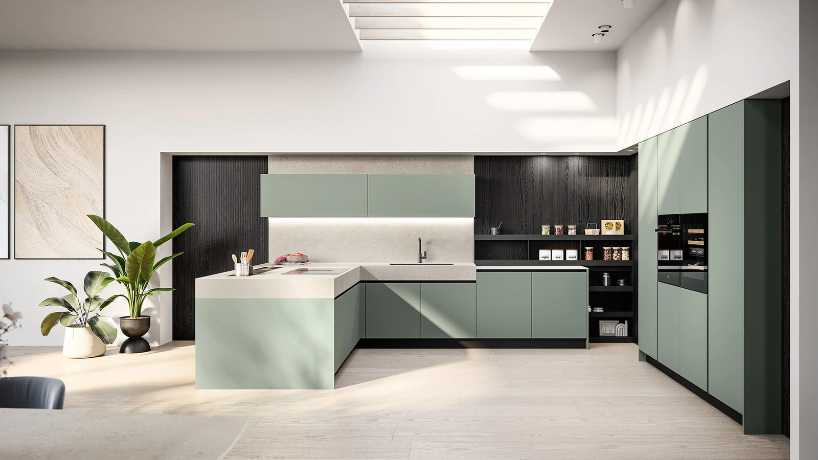 Cucina Moderna con penisola Cloe 05 di Arredo3