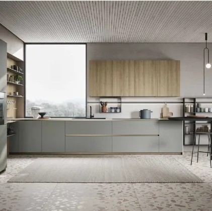 Cucina Moderna Emporio Time con penisola di Dibiesse