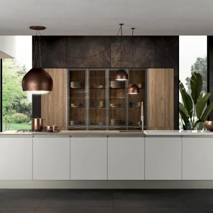 Cucina Moderna con isola Aria 02 di Febal Casa