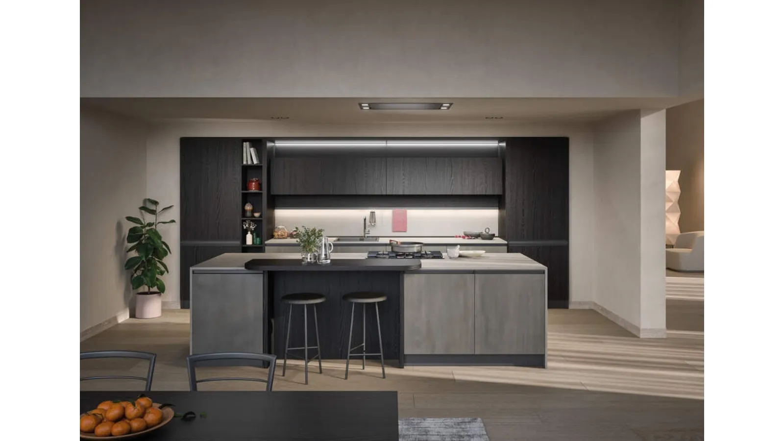 Cucina Moderna con isola Hera Composizione 04 di Prima Cucine