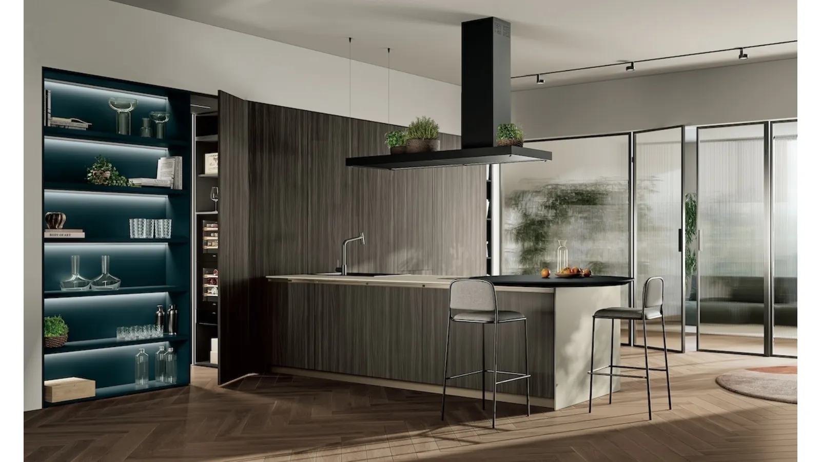 Cucina Moderna Modula Anta Profilo C 01 di Febal Casa