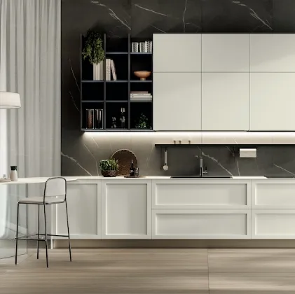 Cucina Moderna Modula Anta Telaio 01 di Febal Casa