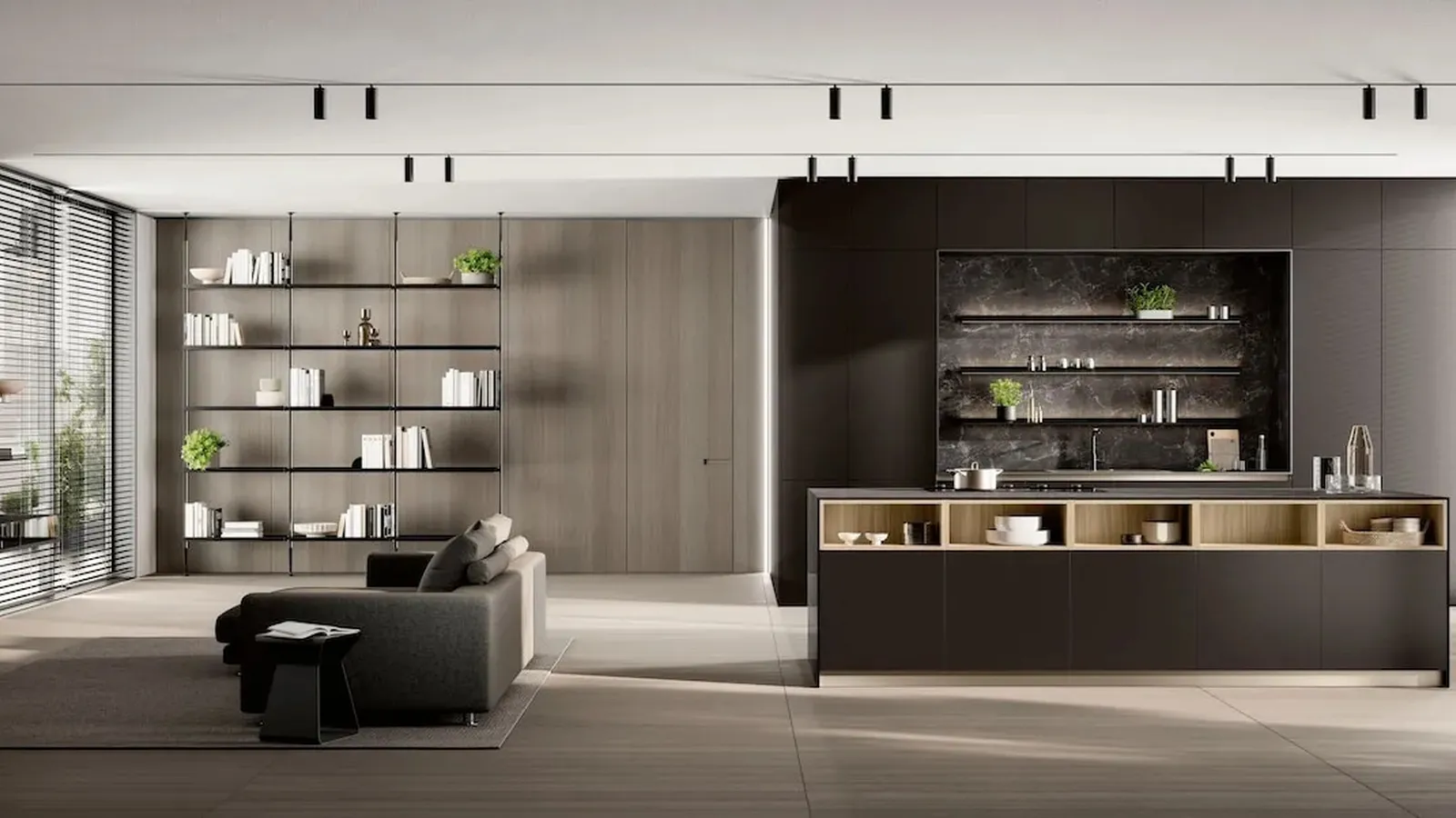 Cucina Moderna Modula Composizione 01 di Febal Casa