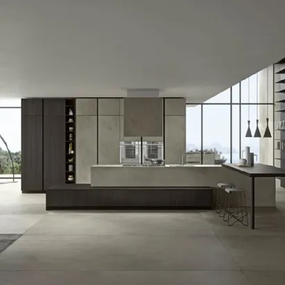 Cucina Moderna Vestimi con isola di Dibiesse