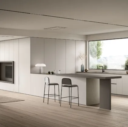 Cucina su misura con penisola Origina Anta Square 02 di Febal Casa
